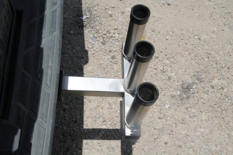 Trailer Hitch Fish Rod Holder - Fishing Lakes - Rivers from Your Tailgate