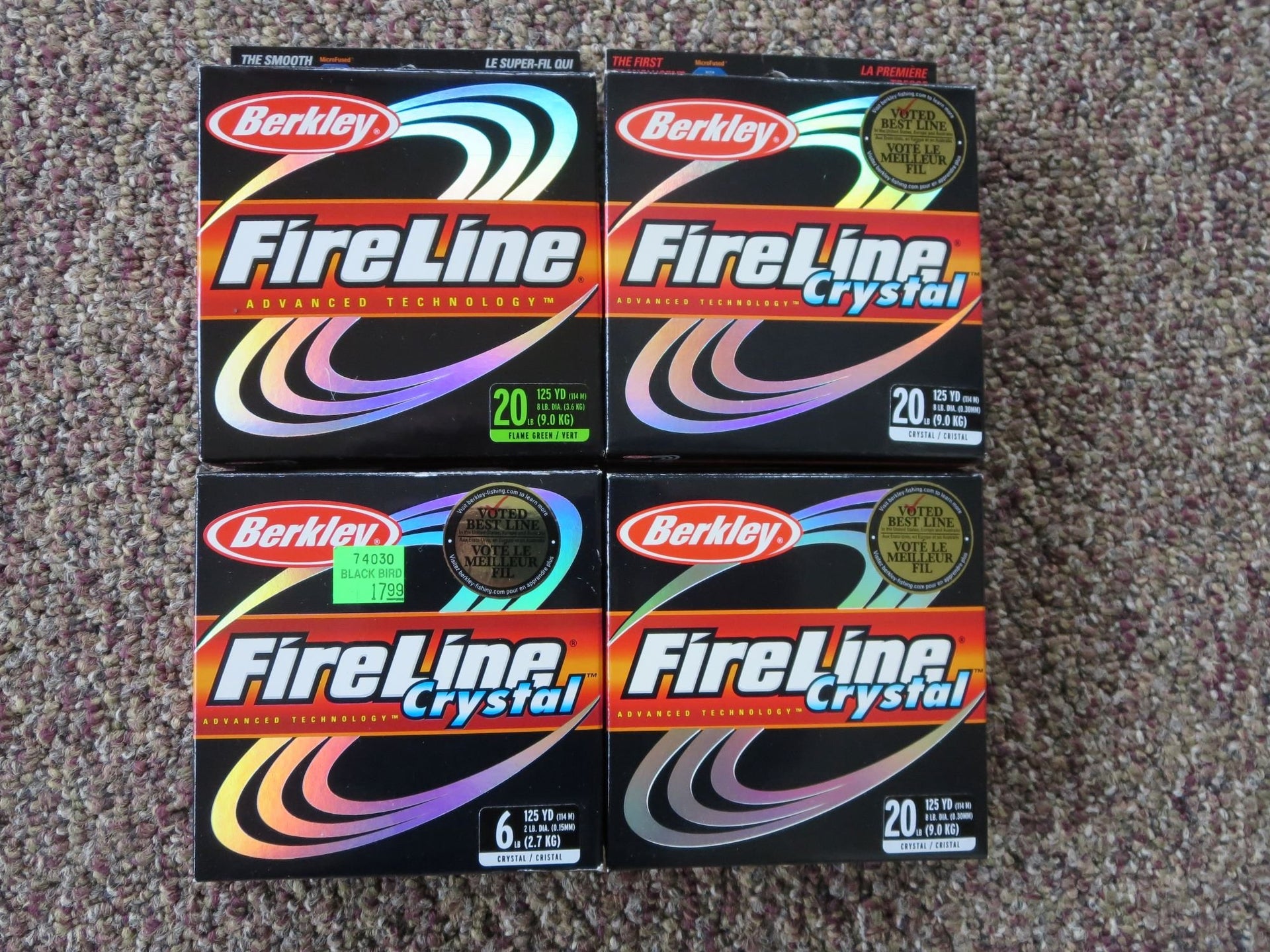 FS: 4 Boxes Berkley Fireline - $40 shipped
