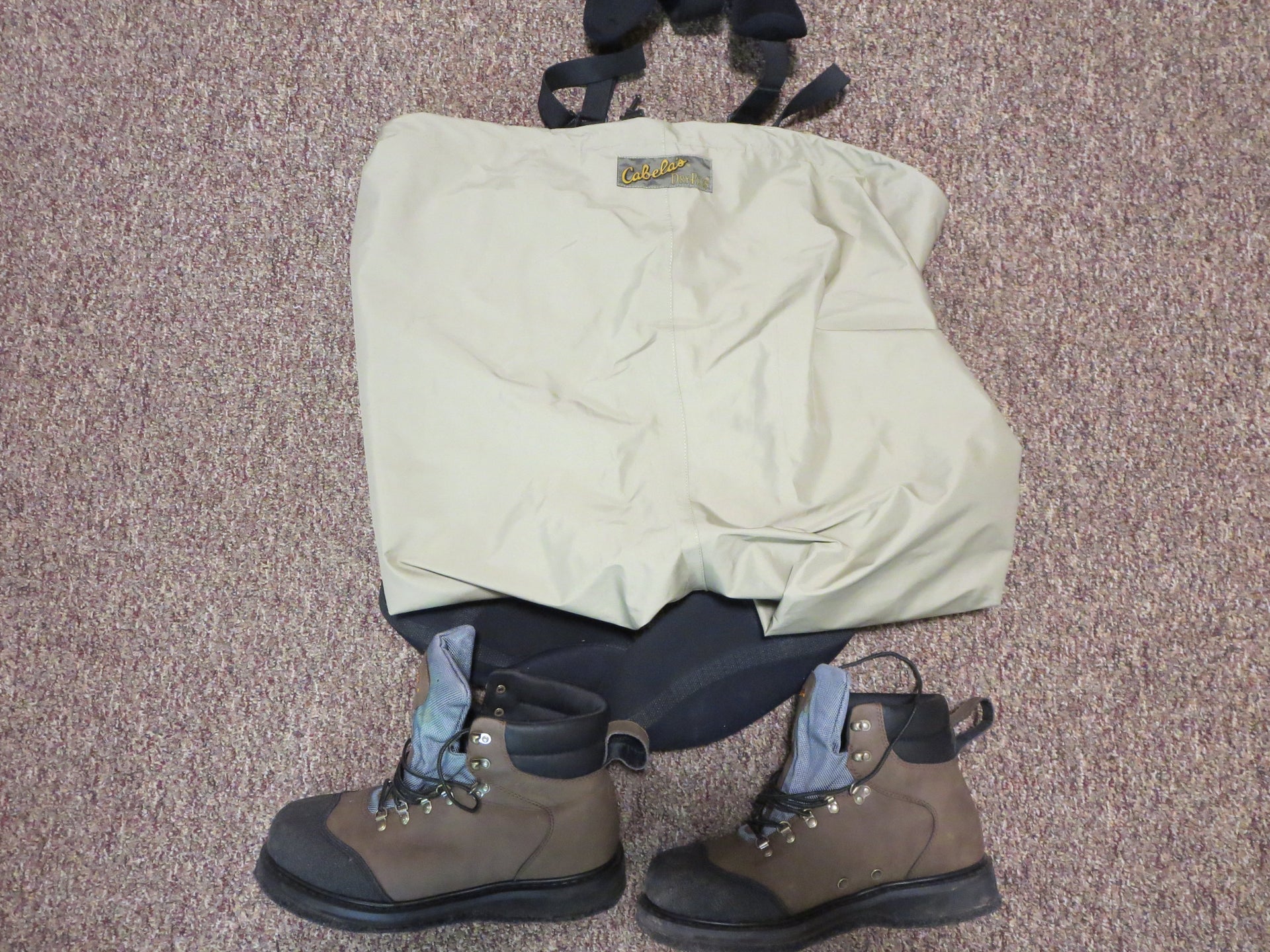 Dryplus Premium Chest stocking foot waders and Guidewear Studded felt wading  boots